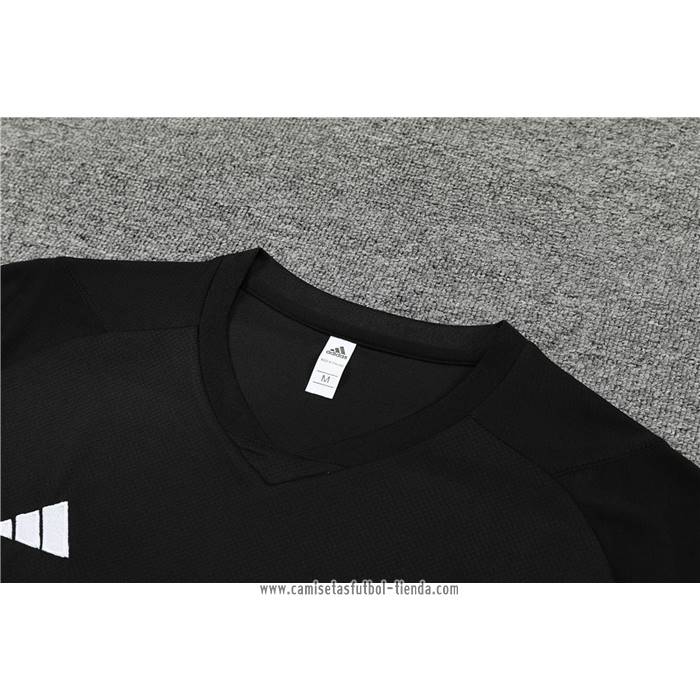 Chandal del Manchester United 2023 2024 Manga Corta Negro - Pantalon Corto
